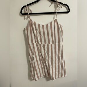 Dynamite Linen Tie Strap Dress